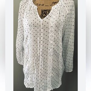 Counterparts Black Polka Dot Blouse